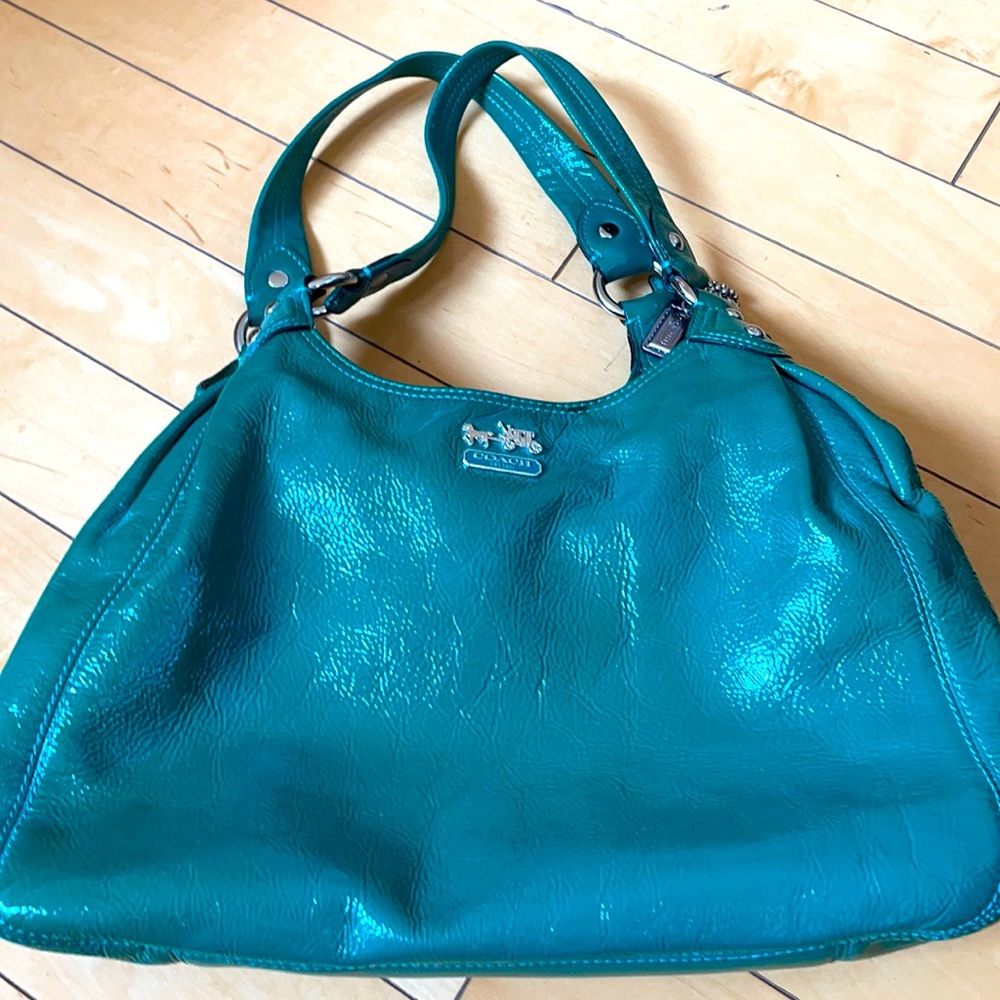 Kelly Green Coach Bag